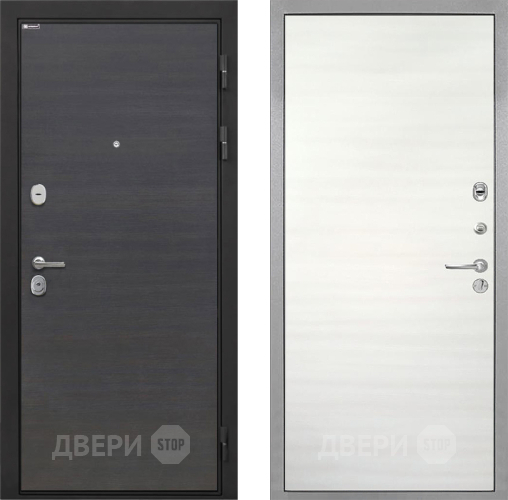 Входная металлическая Дверь Интекрон (INTECRON) Гектор Эковенге Гладкая Дуб сильвер поперечный в Рузе