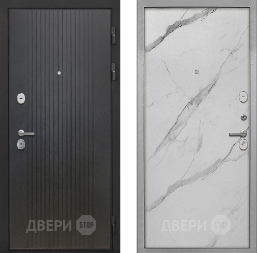 Входная металлическая Дверь Интекрон (INTECRON) Гектор ФЛ-295 Гладкая Мрамор натуральный арктик в Рузе