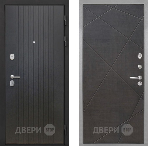 Входная металлическая Дверь Интекрон (INTECRON) Гектор ФЛ-295 Лучи-М Венге распил кофе в Рузе