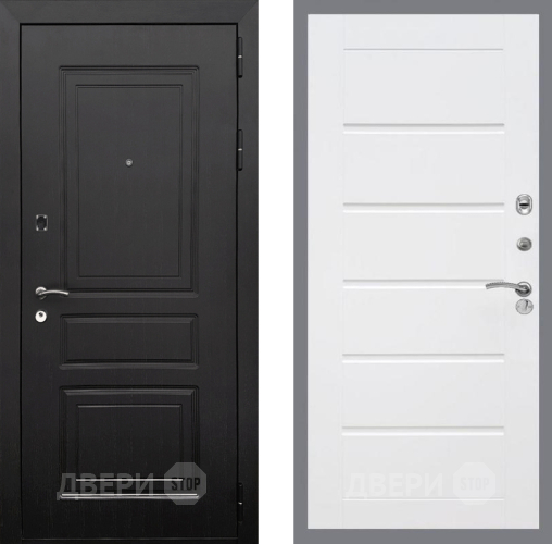 Входная металлическая Дверь Рекс (REX) 6 Венге Сити Белый ясень в Рузе