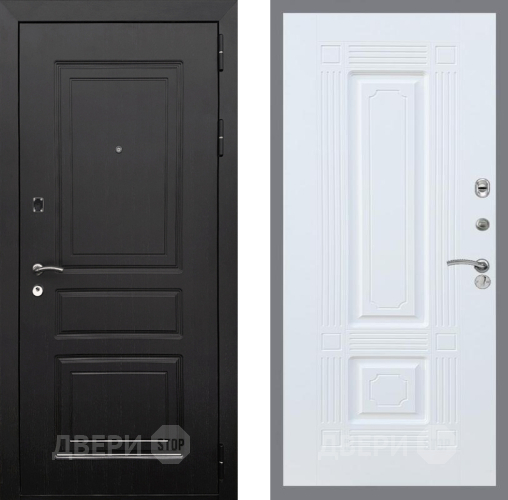 Входная металлическая Дверь Рекс (REX) 6 Венге FL-2 Силк Сноу в Рузе