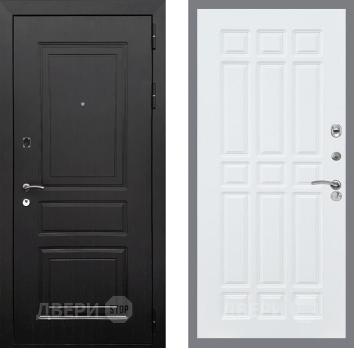 Входная металлическая Дверь Рекс (REX) 6 Венге FL-33 Силк Сноу в Рузе