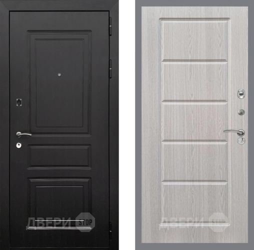 Входная металлическая Дверь Рекс (REX) 6 Венге FL-39 Беленый дуб в Рузе