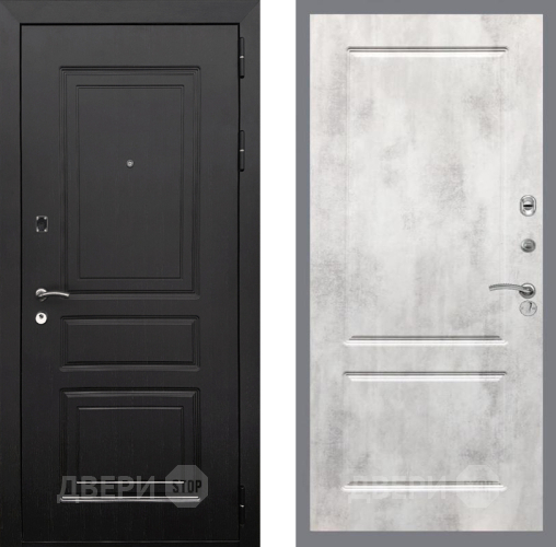 Входная металлическая Дверь Рекс (REX) 6 Венге FL-117 Бетон светлый в Рузе