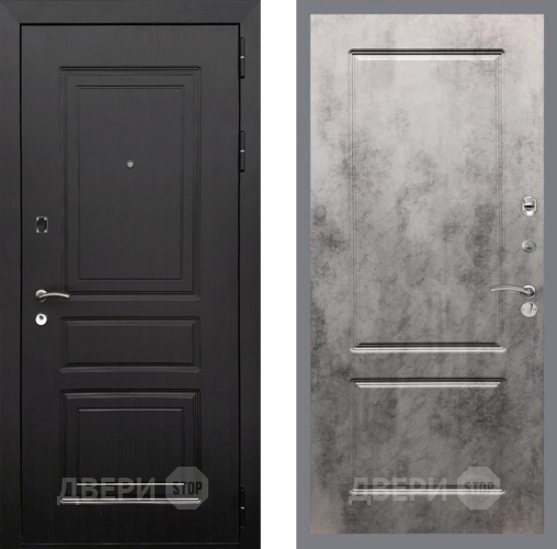 Входная металлическая Дверь Рекс (REX) 6 Венге FL-117 Бетон темный в Рузе