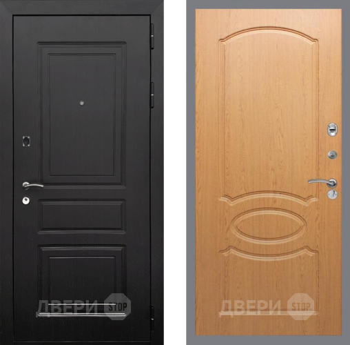 Входная металлическая Дверь Рекс (REX) 6 Венге FL-128 Дуб в Рузе