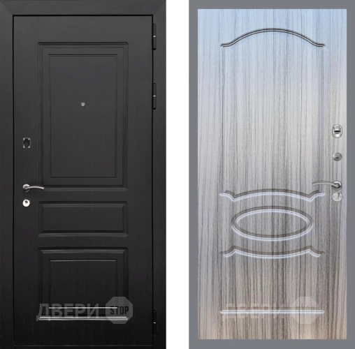 Входная металлическая Дверь Рекс (REX) 6 Венге FL-128 Сандал грей в Рузе