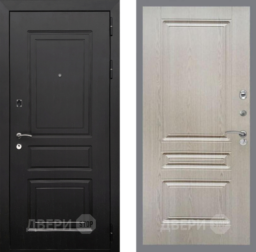 Входная металлическая Дверь Рекс (REX) 6 Венге FL-243 Беленый дуб в Рузе