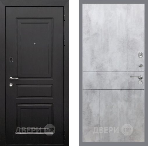 Входная металлическая Дверь Рекс (REX) 6 Венге FL-290 Бетон светлый в Рузе