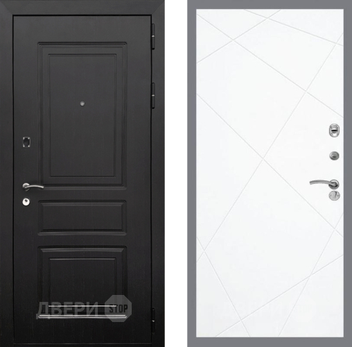 Входная металлическая Дверь Рекс (REX) 6 Венге FL-291 Силк Сноу в Рузе