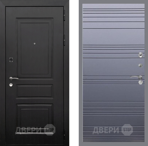 Входная металлическая Дверь Рекс (REX) 6 Венге Line Силк титан в Рузе