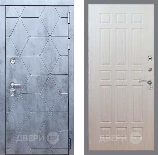 Входная металлическая Дверь Рекс (REX) 28 FL-33 Беленый дуб в Рузе