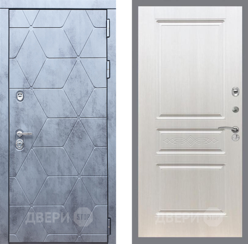 Входная металлическая Дверь Рекс (REX) 28 FL-243 Лиственница беж в Рузе