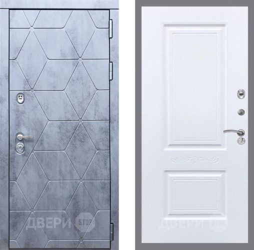 Входная металлическая Дверь Рекс (REX) 28 Смальта Силк Сноу в Рузе
