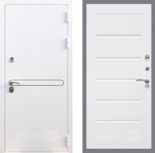 Входная металлическая Дверь Рекс (REX) 27 Сити Белый ясень в Рузе