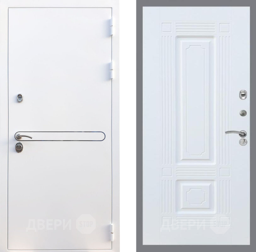 Входная металлическая Дверь Рекс (REX) 27 FL-2 Силк Сноу в Рузе