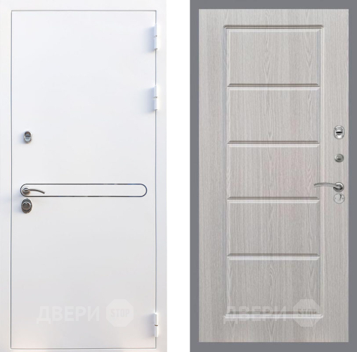 Входная металлическая Дверь Рекс (REX) 27 FL-39 Беленый дуб в Рузе