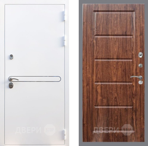 Входная металлическая Дверь Рекс (REX) 27 FL-39 орех тисненый в Рузе