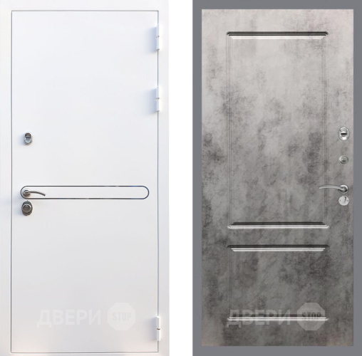 Входная металлическая Дверь Рекс (REX) 27 FL-117 Бетон темный в Рузе