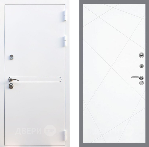 Входная металлическая Дверь Рекс (REX) 27 FL-291 Силк Сноу в Рузе