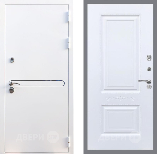 Входная металлическая Дверь Рекс (REX) 27 Смальта Силк Сноу в Рузе