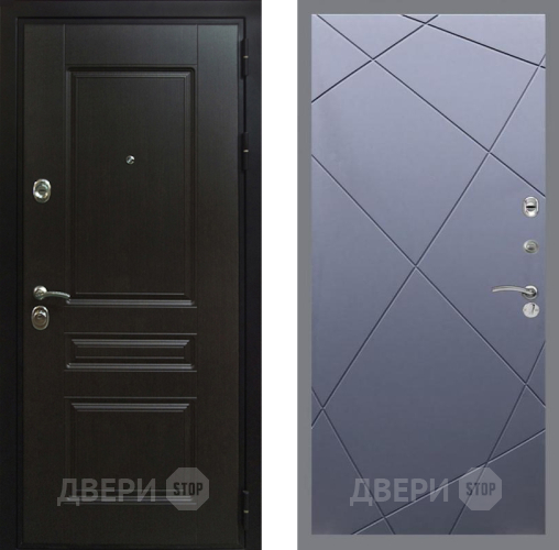 Входная металлическая Дверь Рекс (REX) Премиум-Н FL-291 Силк титан в Рузе