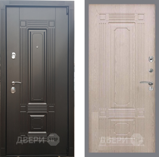 Входная металлическая Дверь Рекс (REX) 9 FL-2 Беленый дуб в Рузе