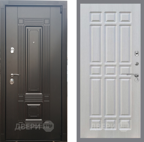 Входная металлическая Дверь Рекс (REX) 9 FL-33 Лиственница беж в Рузе