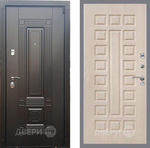 Входная металлическая Дверь Рекс (REX) 9 FL-183 Беленый дуб в Рузе