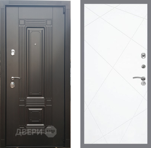 Входная металлическая Дверь Рекс (REX) 9 FL-291 Силк Сноу в Рузе