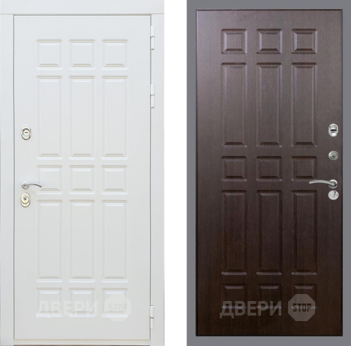 Входная металлическая Дверь Рекс (REX) 8 Силк Сноу FL-33 Венге в Рузе