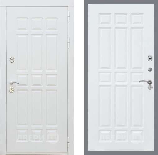 Входная металлическая Дверь Рекс (REX) 8 Силк Сноу FL-33 Силк Сноу в Рузе