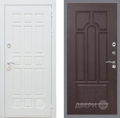 Входная металлическая Дверь Рекс (REX) 8 Силк Сноу FL-58 Венге в Рузе