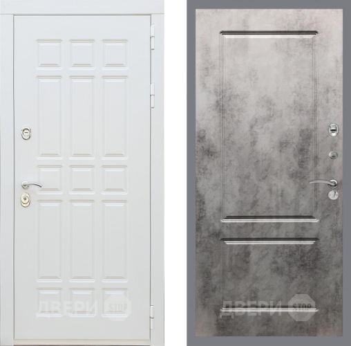 Дверь Рекс (REX) 8 Силк Сноу FL-117 Бетон темный в Рузе