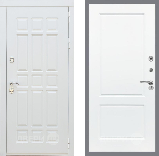 Входная металлическая Дверь Рекс (REX) 8 Силк Сноу FL-117 Силк Сноу в Рузе