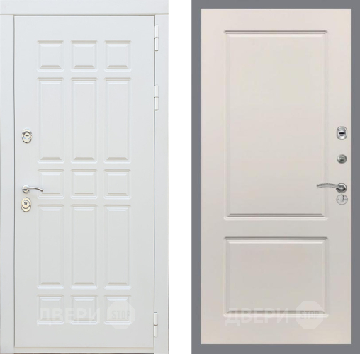 Входная металлическая Дверь Рекс (REX) 8 Силк Сноу FL-117 Шампань в Рузе