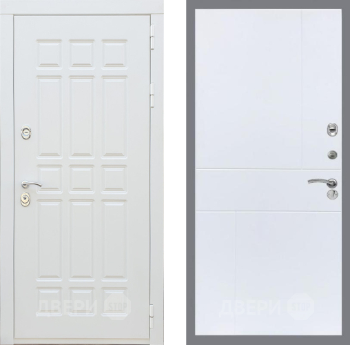 Входная металлическая Дверь Рекс (REX) 8 Силк Сноу FL-290 Силк Сноу в Рузе