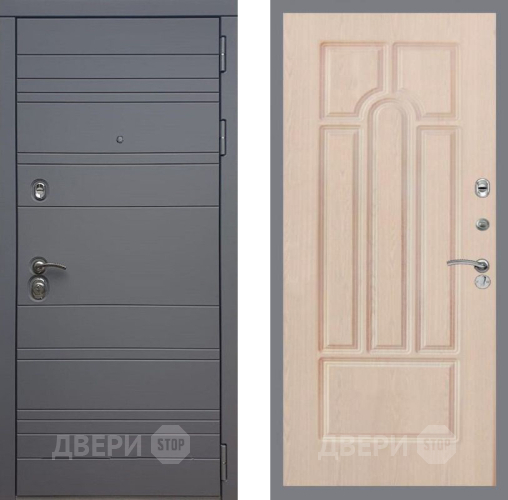 Дверь Рекс (REX) 14 силк титан FL-58 Беленый дуб в Рузе