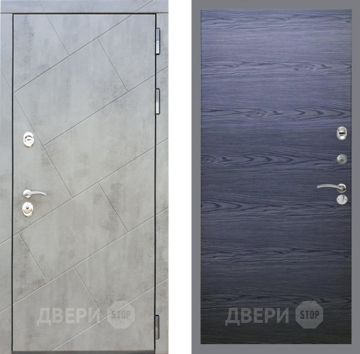 Входная металлическая Дверь Рекс (REX) 22 GL Дуб тангенальный черный в Рузе