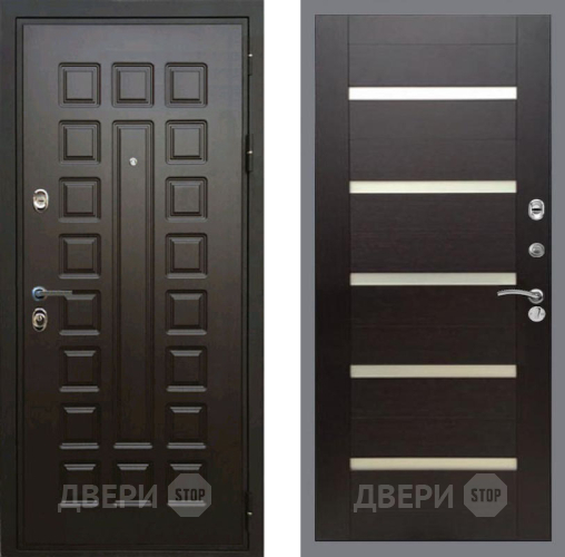 Дверь Рекс (REX) Премиум 3к СБ-14 стекло белое венге поперечный в Рузе