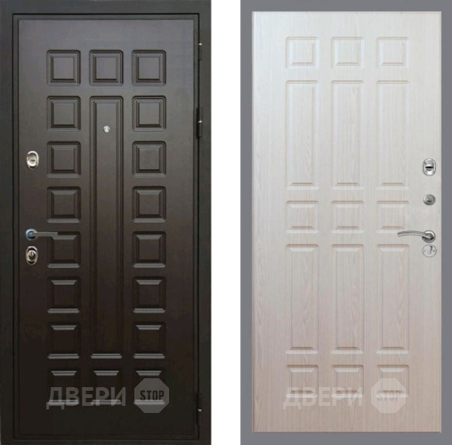 Входная металлическая Дверь Рекс (REX) Премиум 3к FL-33 Беленый дуб в Рузе