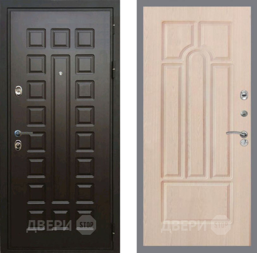 Входная металлическая Дверь Рекс (REX) Премиум 3к FL-58 Беленый дуб в Рузе