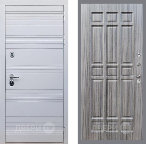 Входная металлическая Дверь Рекс (REX) 14 Силк Сноу FL-33 Сандал грей в Рузе