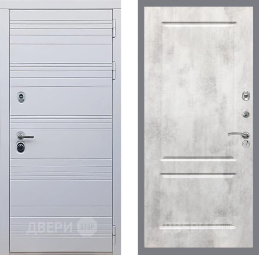 Дверь Рекс (REX) 14 Силк Сноу FL-117 Бетон светлый в Рузе