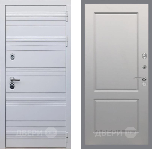 Входная металлическая Дверь Рекс (REX) 14 Силк Сноу FL-117 Грей софт в Рузе