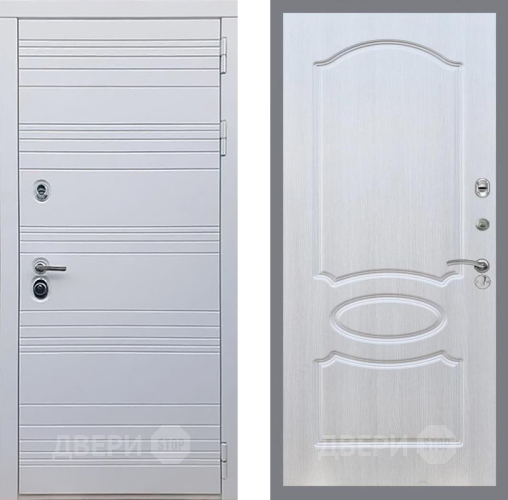 Входная металлическая Дверь Рекс (REX) 14 Силк Сноу FL-128 Лиственница беж в Рузе