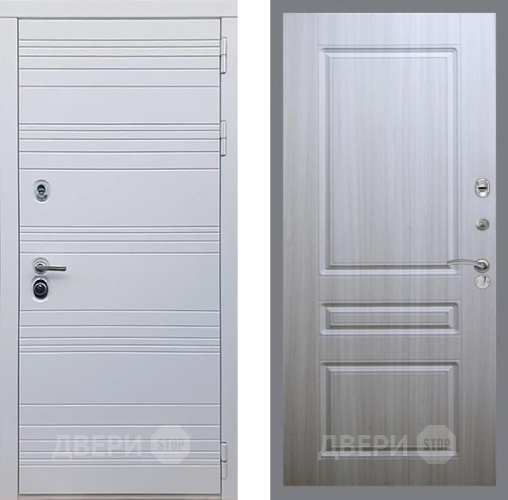 Входная металлическая Дверь Рекс (REX) 14 Силк Сноу FL-243 Сандал белый в Рузе