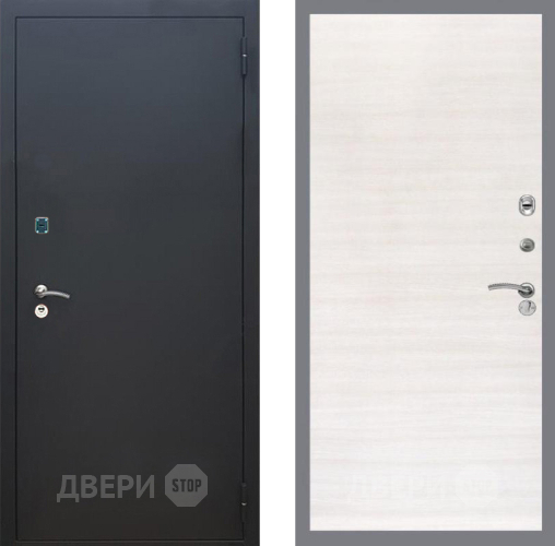 Входная металлическая Дверь Рекс (REX) 1A Черный Муар GL Акация в Рузе