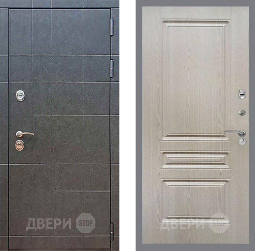 Входная металлическая Дверь Рекс (REX) 21 FL-243 Беленый дуб в Рузе