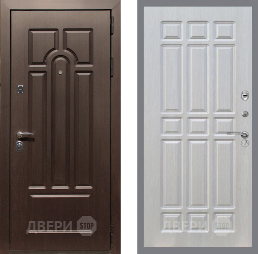 Входная металлическая Дверь Рекс (REX) Эврика FL-33 Лиственница беж в Рузе